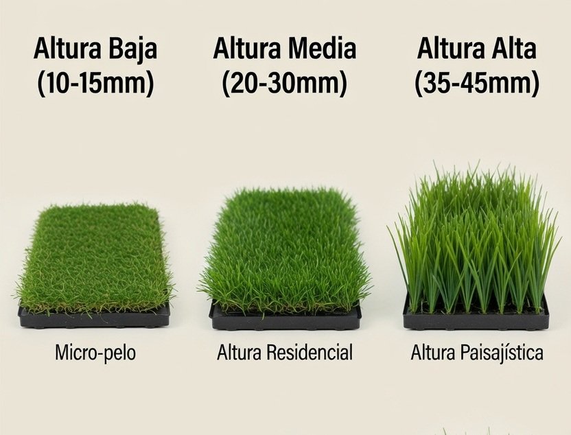 Alturas en césped artificial